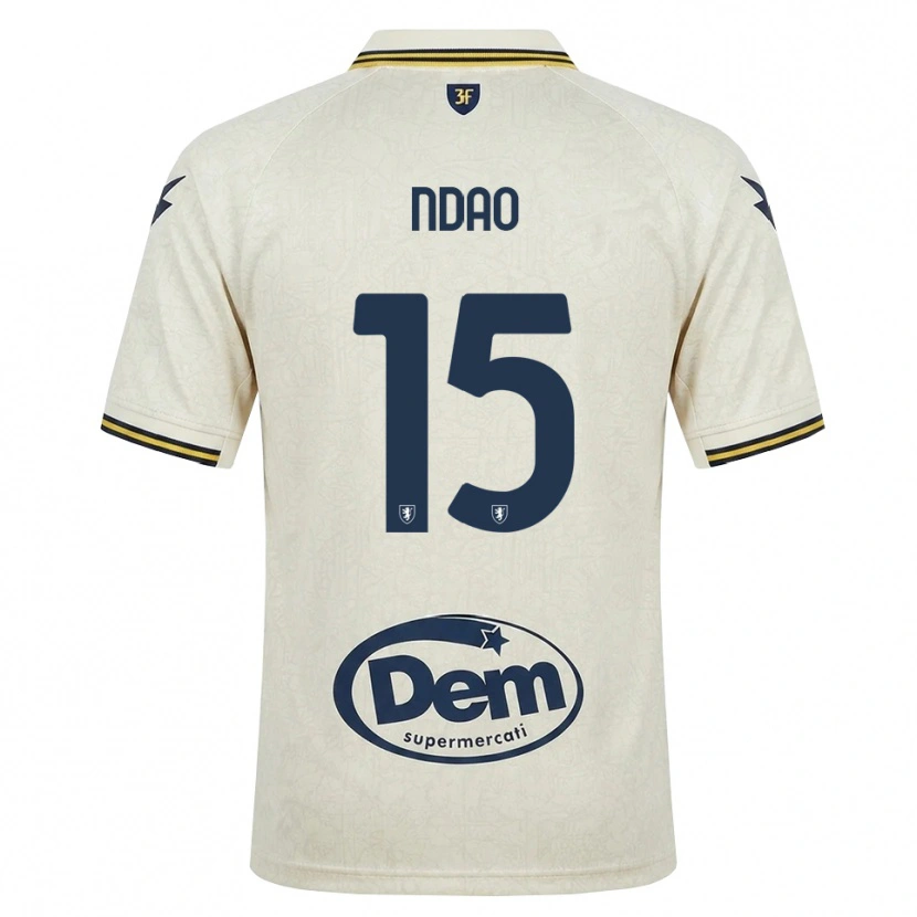 Danxen Criança Camisola Yankhoba Ndao #15 Amarelo Renda Velha Preto Alternativa 2026/27 Camisa Brasil