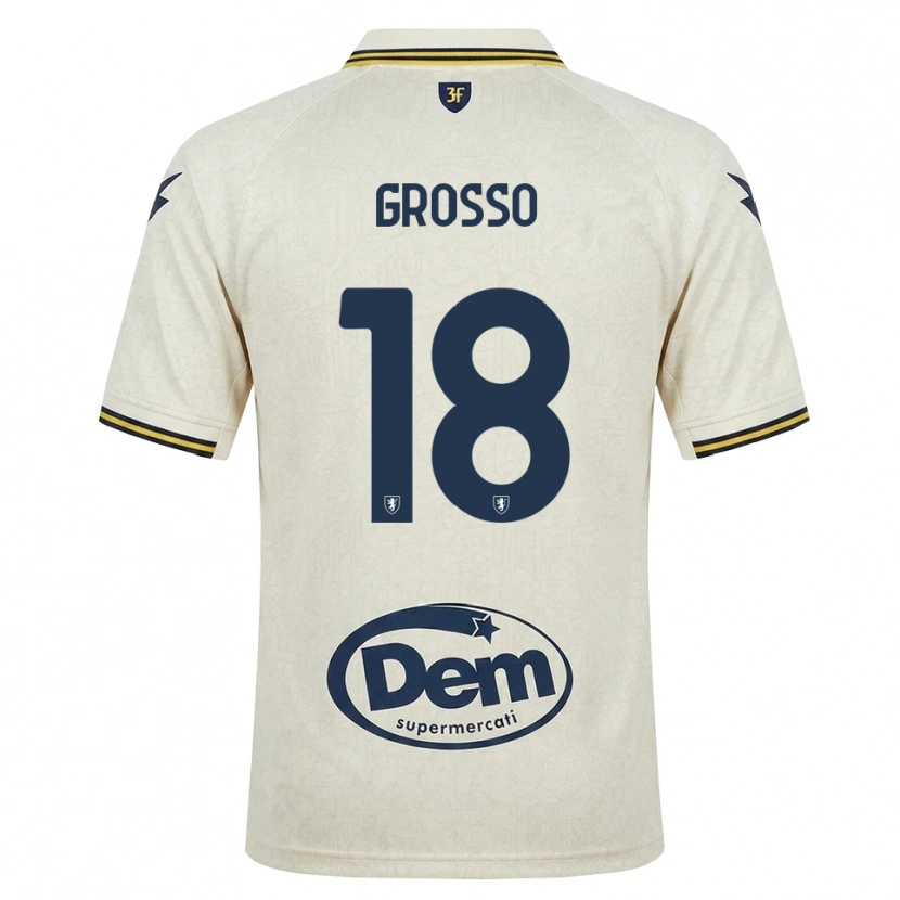 Danxen Criança Camisola Filippo Grosso #18 Amarelo Renda Velha Preto Alternativa 2026/27 Camisa Brasil