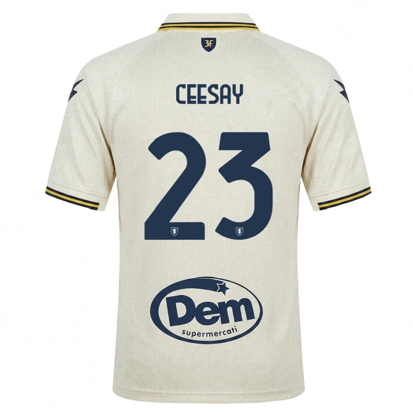 Danxen Criança Camisola Abubacar Ceesay #23 Amarelo Renda Velha Preto Alternativa 2026/27 Camisa Brasil