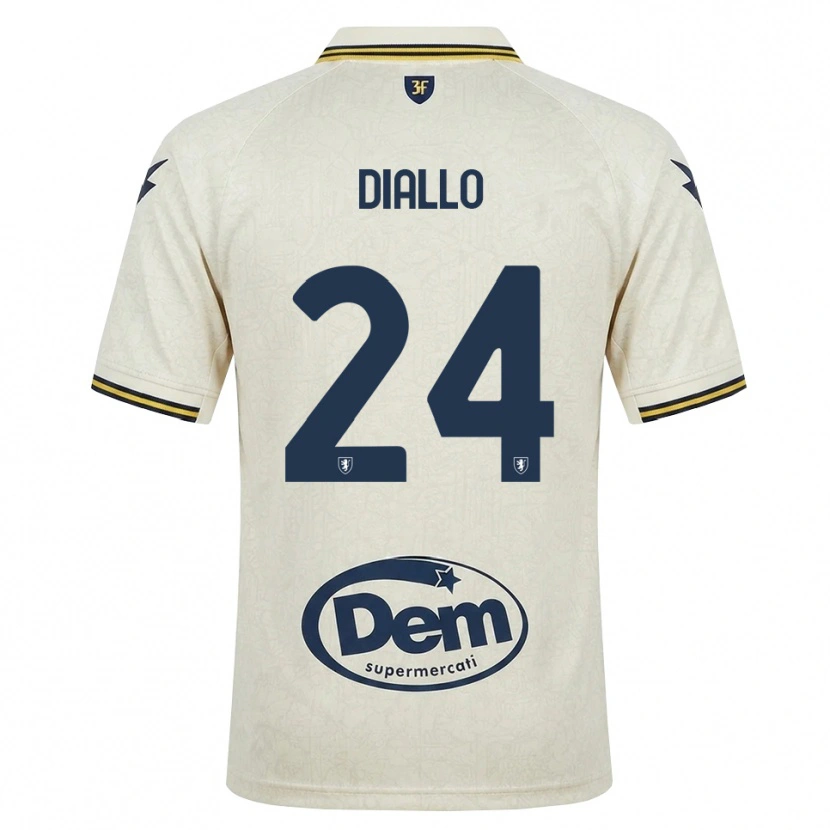Danxen Criança Camisola Abdoul Diallo #24 Amarelo Renda Velha Preto Alternativa 2026/27 Camisa Brasil