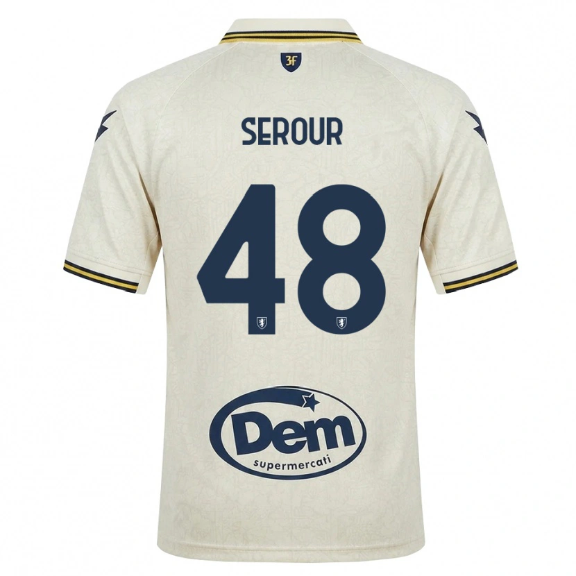 Danxen Criança Camisola Mohamed Serour #48 Amarelo Renda Velha Preto Alternativa 2026/27 Camisa Brasil