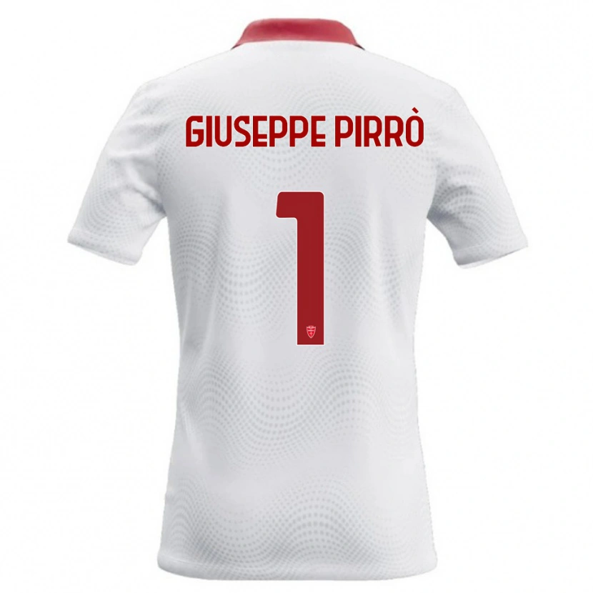 Danxen Criança Camisola Marco Giuseppe Pirrò #1 Branco Vermelho Alternativa 2026/27 Camisa Brasil