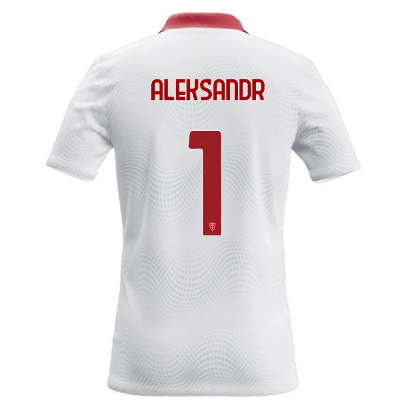 Danxen Criança Camisola Aleksandr Ballabio #1 Branco Vermelho Alternativa 2026/27 Camisa Brasil