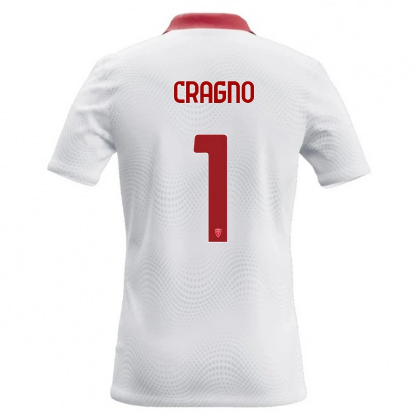 Danxen Criança Camisola Alessio Cragno #1 Branco Vermelho Alternativa 2026/27 Camisa Brasil
