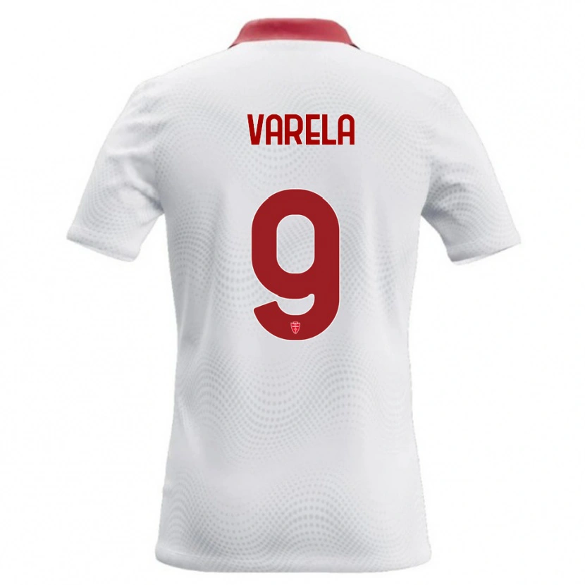Danxen Criança Camisola Gustavo Varela #9 Branco Vermelho Alternativa 2026/27 Camisa Brasil