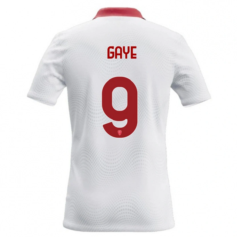 Danxen Criança Camisola Mamadou Gaye #9 Branco Vermelho Alternativa 2026/27 Camisa Brasil