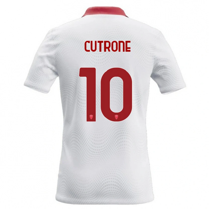 Danxen Criança Camisola Patrick Cutrone #10 Branco Vermelho Alternativa 2026/27 Camisa Brasil