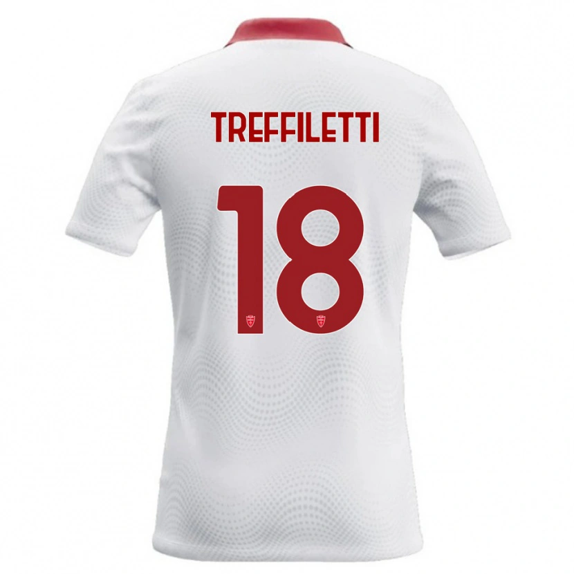 Danxen Criança Camisola Danilo Treffiletti #18 Branco Vermelho Alternativa 2026/27 Camisa Brasil