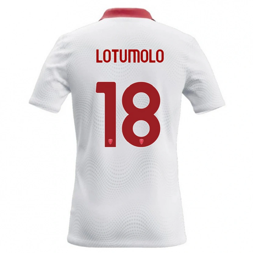 Danxen Criança Camisola Matteo Lotumolo #18 Branco Vermelho Alternativa 2026/27 Camisa Brasil