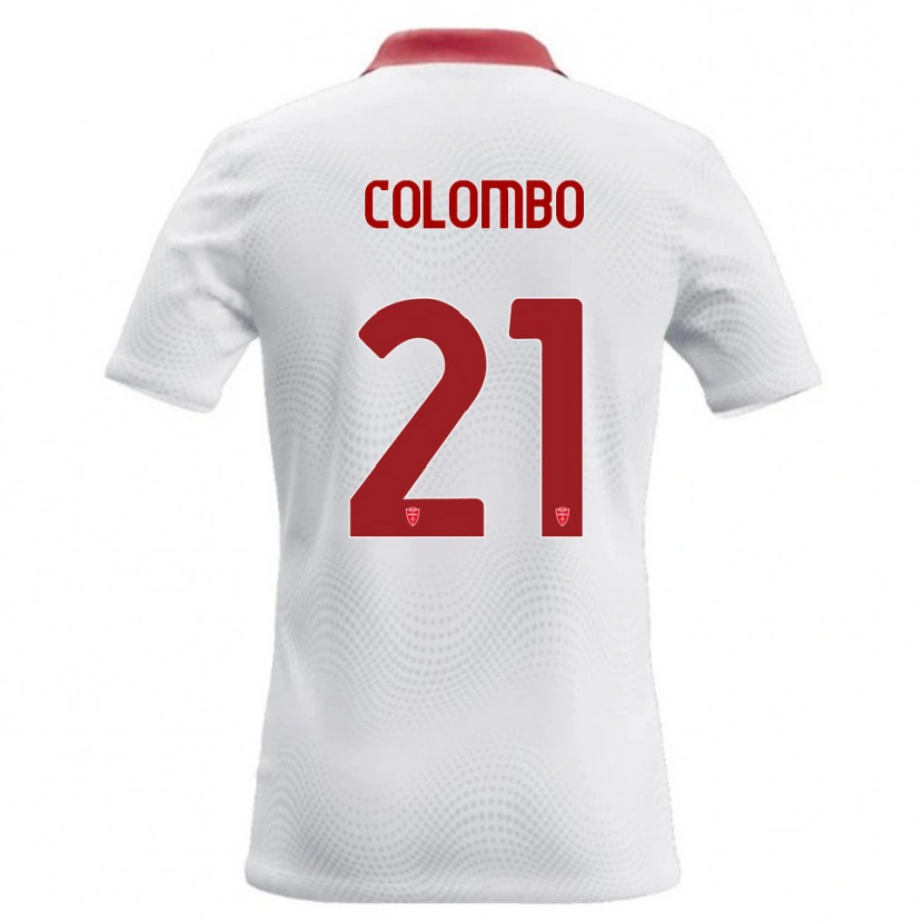 Danxen Criança Camisola Leonardo Colombo #21 Branco Vermelho Alternativa 2026/27 Camisa Brasil