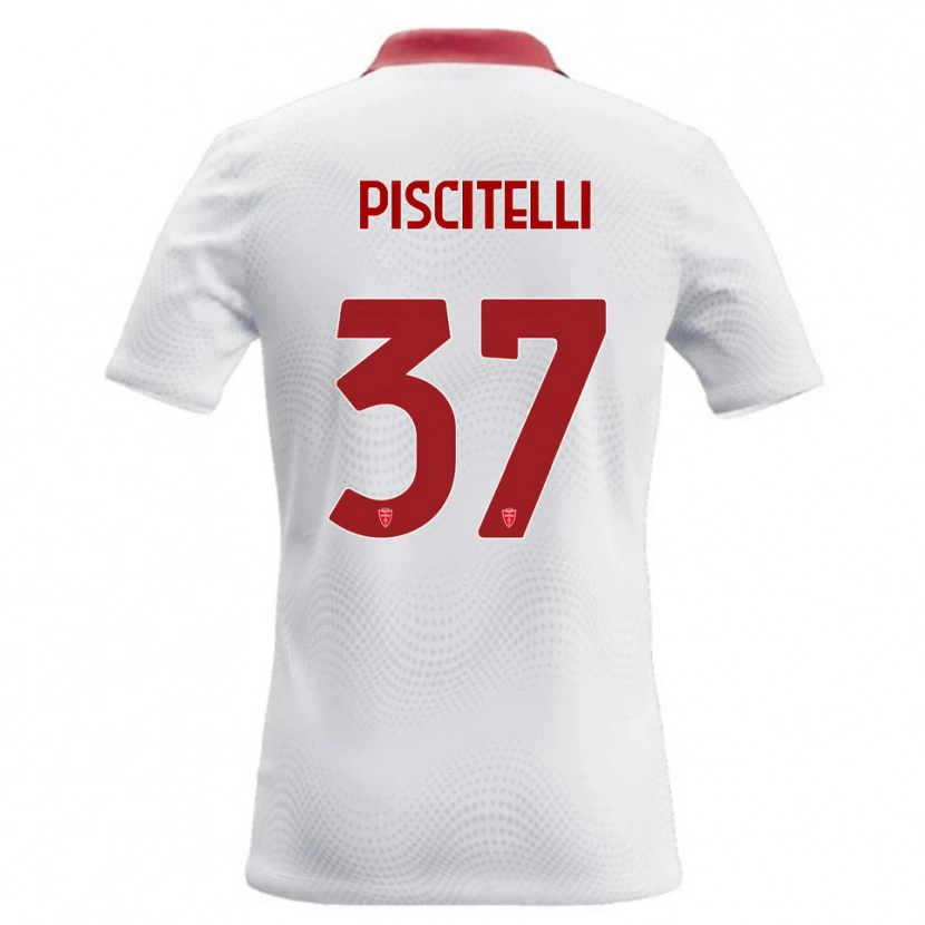 Danxen Criança Camisola Pasquale Piscitelli #37 Branco Vermelho Alternativa 2026/27 Camisa Brasil