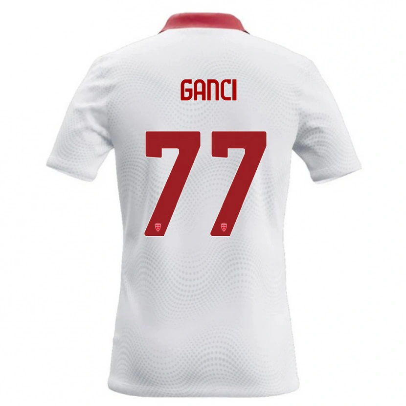 Danxen Criança Camisola Daniele Ganci #77 Branco Vermelho Alternativa 2026/27 Camisa Brasil