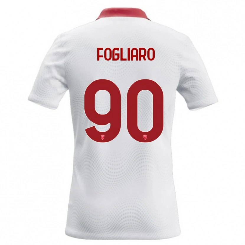 Danxen Criança Camisola Christian Fogliaro #90 Branco Vermelho Alternativa 2026/27 Camisa Brasil