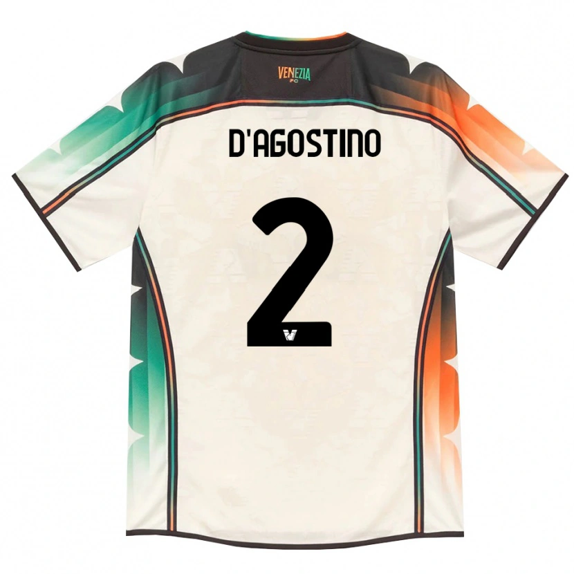Danxen Criança Camisola Nicolò D'agostino #2 Amarelo Laranja Verde Renda Velha Alternativa 2026/27 Camisa Brasil