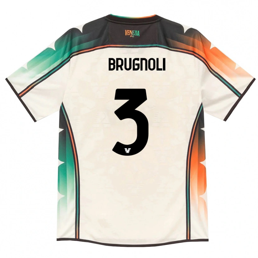 Danxen Criança Camisola Lorenzo Brugnoli #3 Amarelo Laranja Verde Renda Velha Alternativa 2026/27 Camisa Brasil