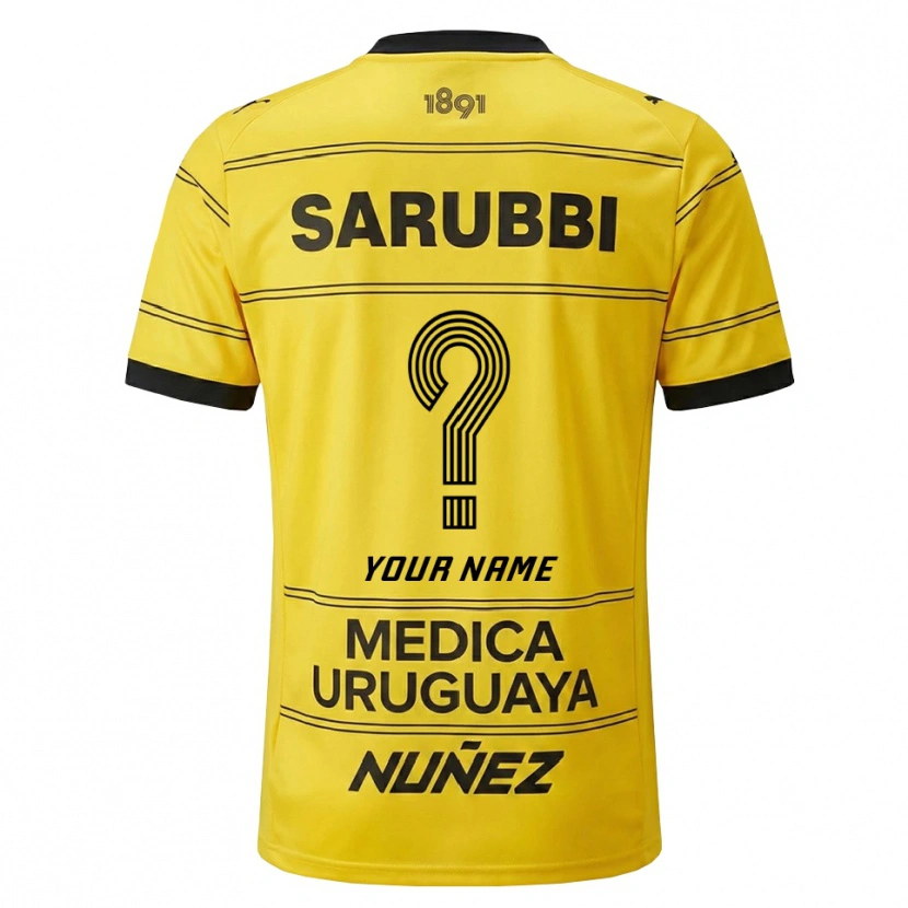 Danxen Criança Camisola Seu Nome #0 Amarelo Preto Alternativa 2026/27 Camisa Brasil