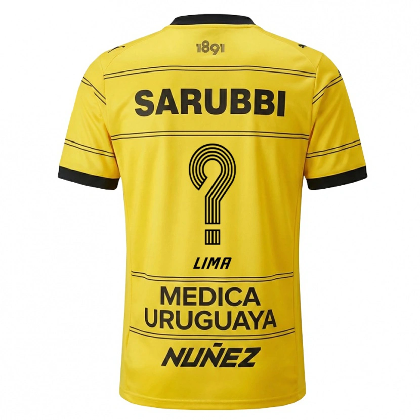 Danxen Criança Camisola Jhonatan Lima #0 Amarelo Preto Alternativa 2026/27 Camisa Brasil