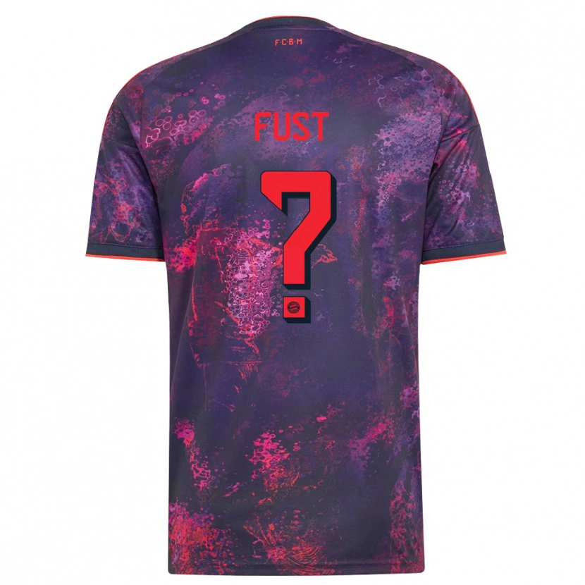 Danxen Criança Camisola Leon Fust #0 Vermelho Púrpura Terceiro 2026/27 Camisa Brasil