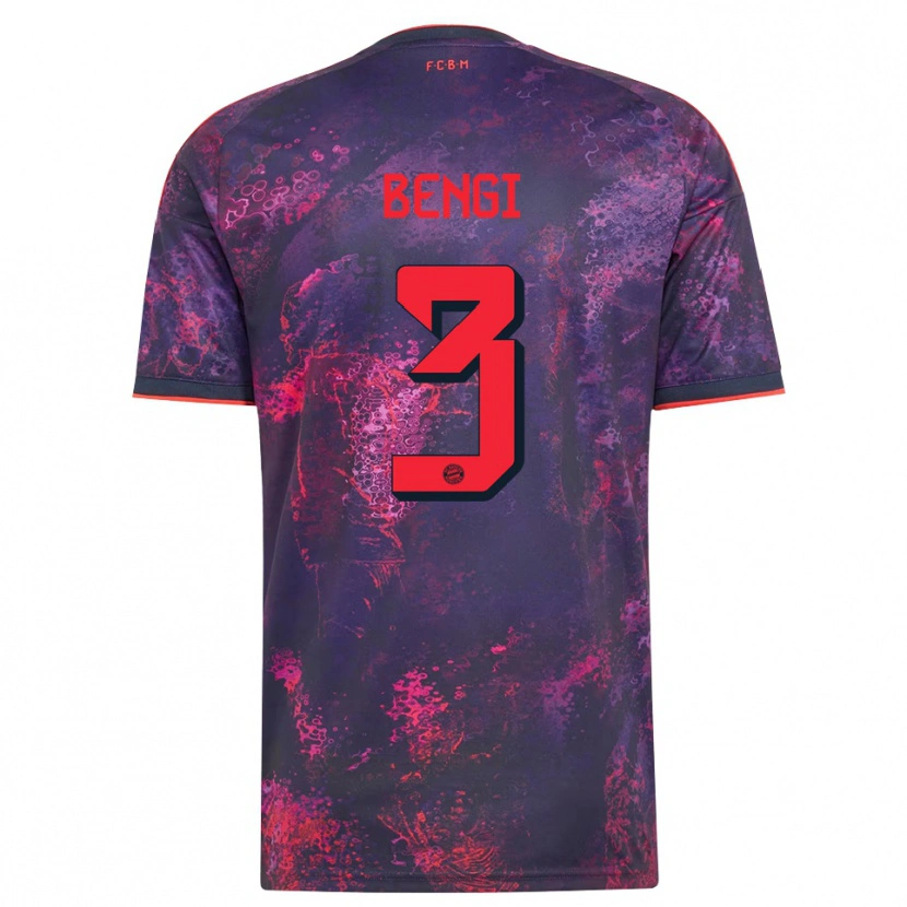 Danxen Criança Camisola Kaan Bengi #3 Vermelho Púrpura Terceiro 2026/27 Camisa Brasil