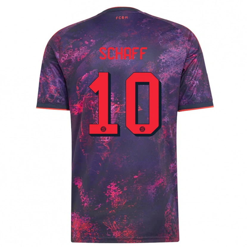 Danxen Criança Camisola Simon Schaff #10 Vermelho Púrpura Terceiro 2026/27 Camisa Brasil