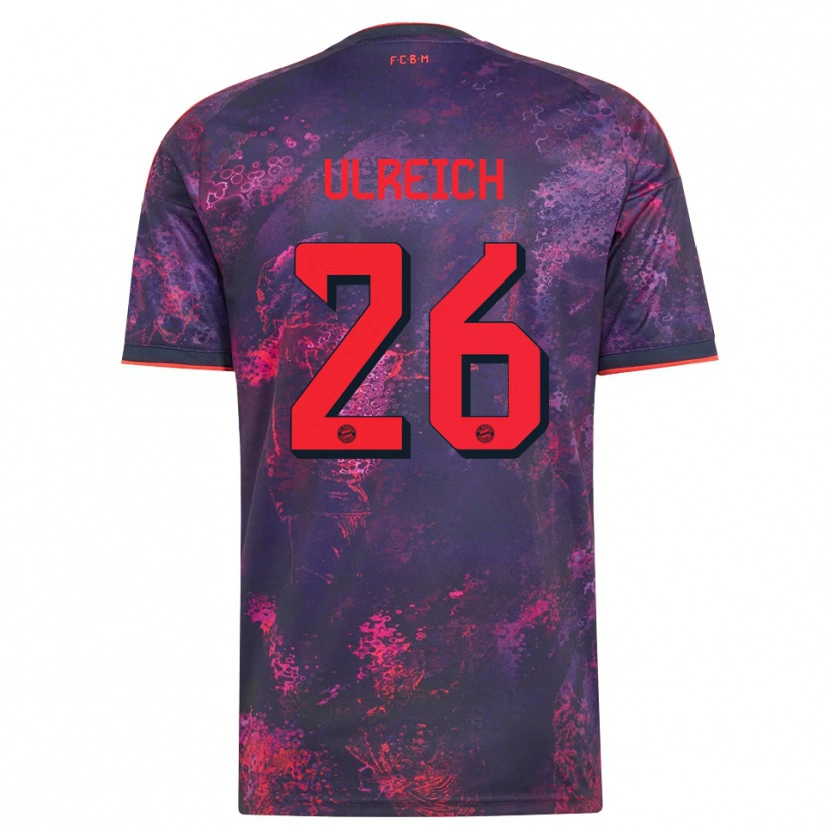 Danxen Criança Camisola Sven Ulreich #26 Vermelho Púrpura Terceiro 2026/27 Camisa Brasil