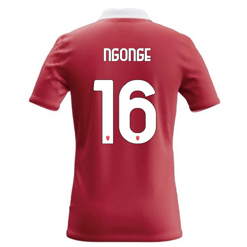 Danxen Homem Camisola Cyril Ngonge #16 Vermelho Branco Principal 2026/27 Camisa Brasil