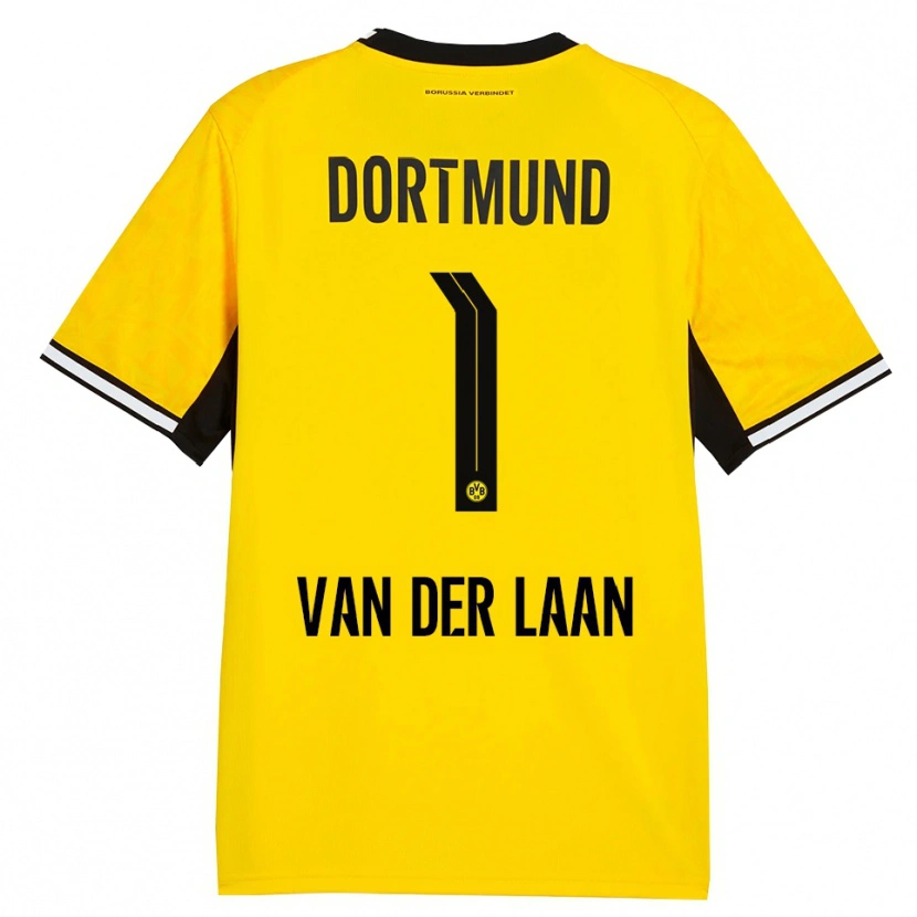 Danxen Homem Camisola Laura Van Der Laan #1 Amarelo Preto Branco Principal 2026/27 Camisa Brasil