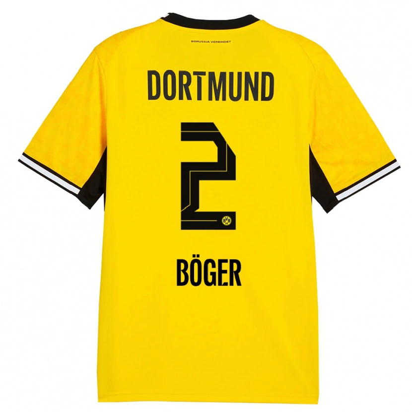 Danxen Homem Camisola Mia Böger #2 Amarelo Preto Branco Principal 2026/27 Camisa Brasil