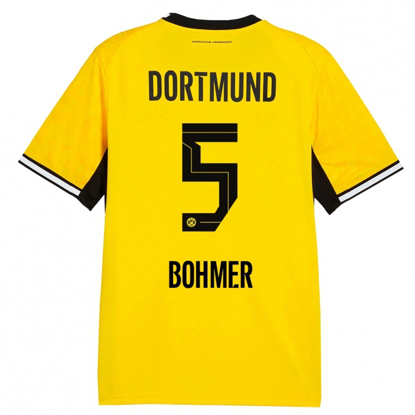 Danxen Homem Camisola Tim Bohmer #5 Amarelo Preto Branco Principal 2026/27 Camisa Brasil