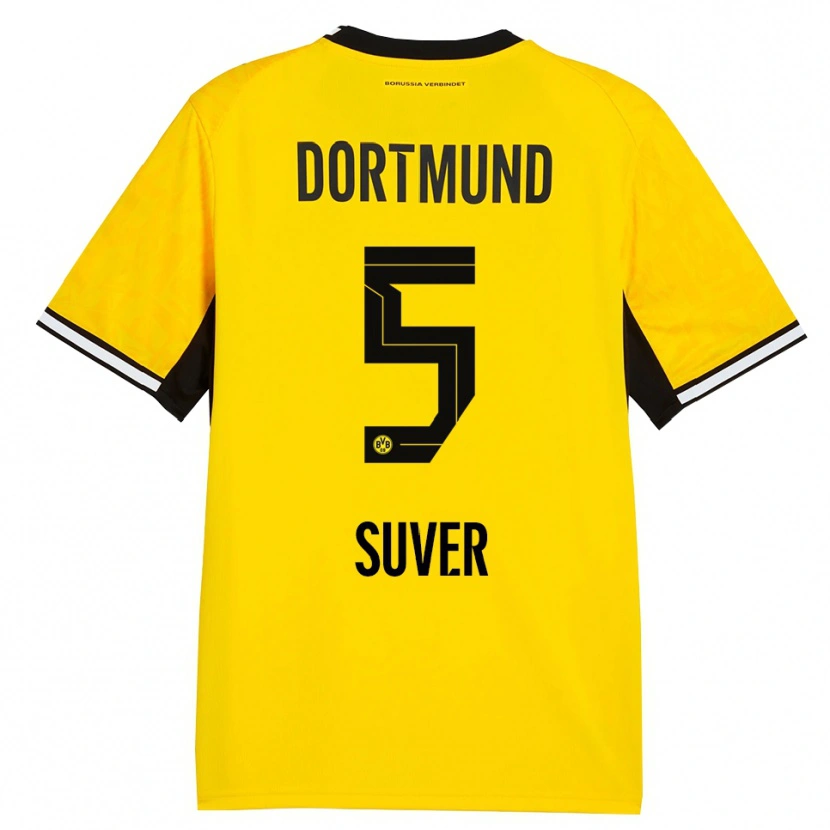 Danxen Homem Camisola Mario Suver #5 Amarelo Preto Branco Principal 2026/27 Camisa Brasil