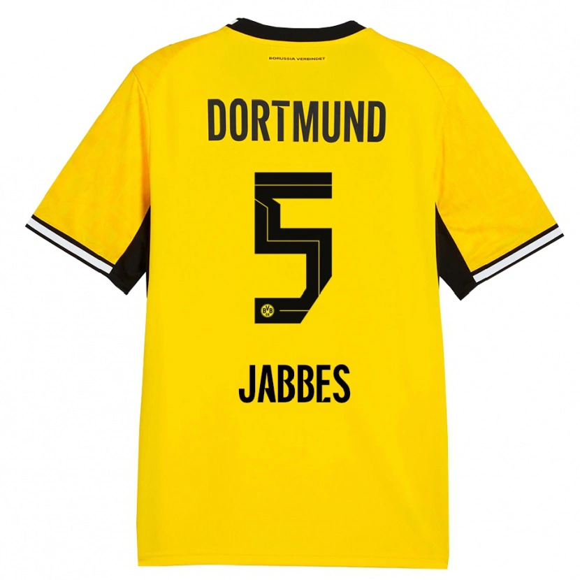 Danxen Homem Camisola Jasmin Jabbes #5 Amarelo Preto Branco Principal 2026/27 Camisa Brasil