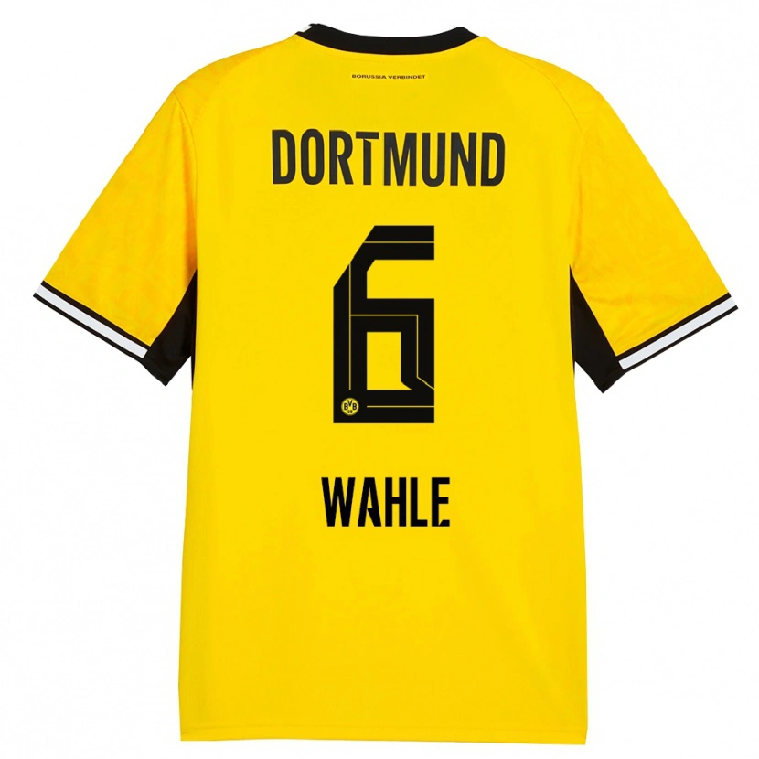 Danxen Homem Camisola Hedda Wahle #6 Amarelo Preto Branco Principal 2026/27 Camisa Brasil