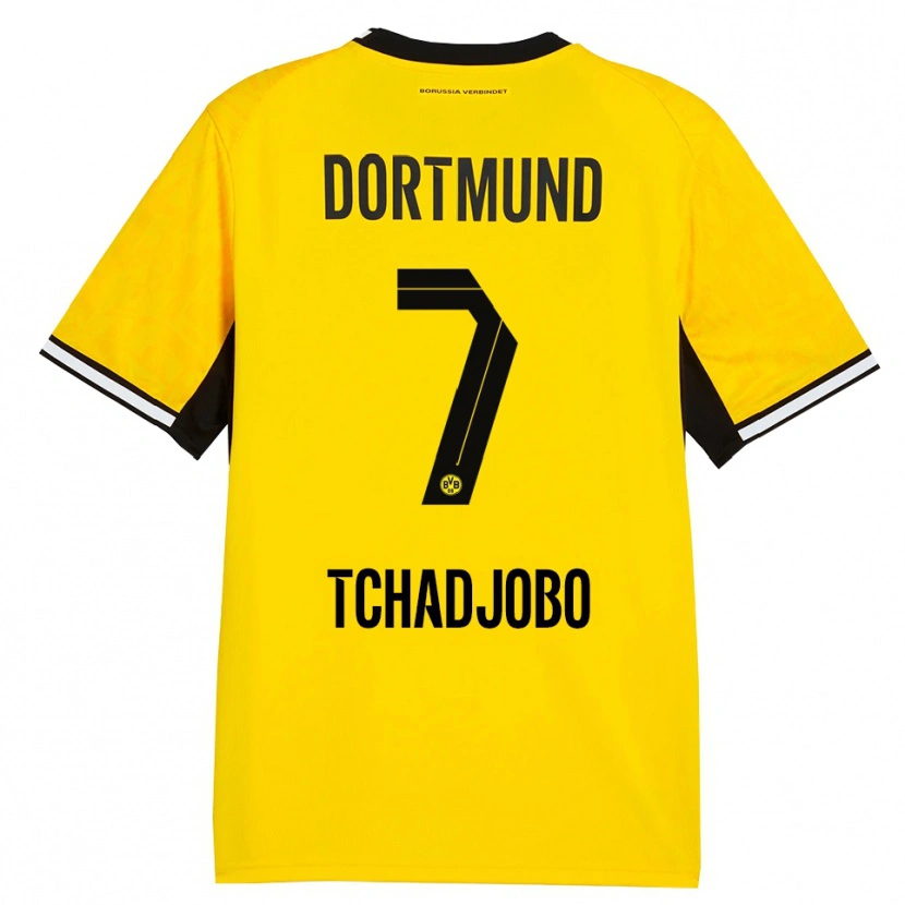Danxen Homem Camisola Dia Tchadjobo #7 Amarelo Preto Branco Principal 2026/27 Camisa Brasil
