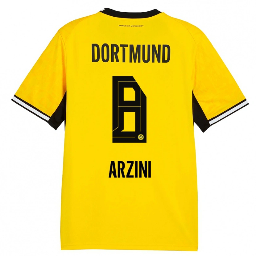 Danxen Homem Camisola Ilyas Arzini #8 Amarelo Preto Branco Principal 2026/27 Camisa Brasil