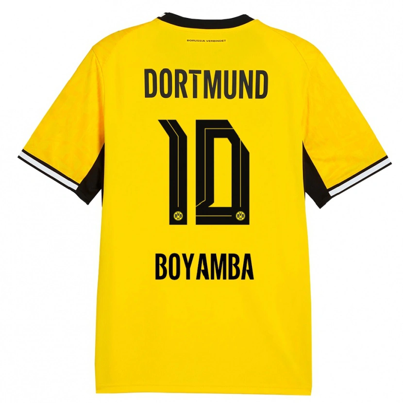 Danxen Homem Camisola Joseph Boyamba #10 Amarelo Preto Branco Principal 2026/27 Camisa Brasil