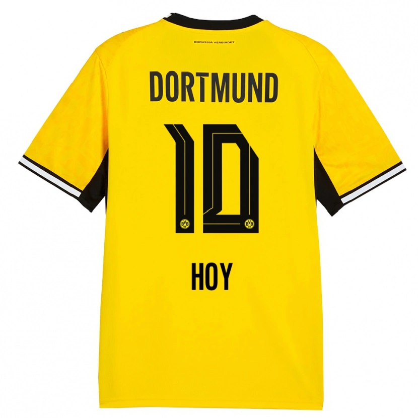 Danxen Homem Camisola Justin Hoy #10 Amarelo Preto Branco Principal 2026/27 Camisa Brasil