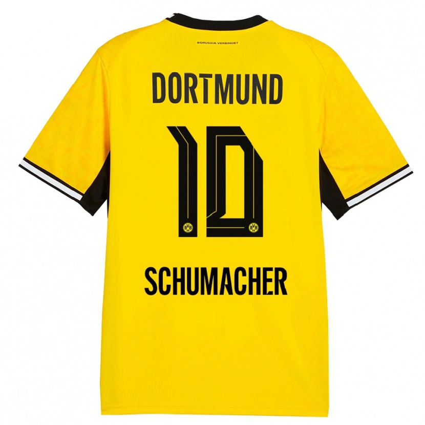 Danxen Homem Camisola Rita Schumacher #10 Amarelo Preto Branco Principal 2026/27 Camisa Brasil