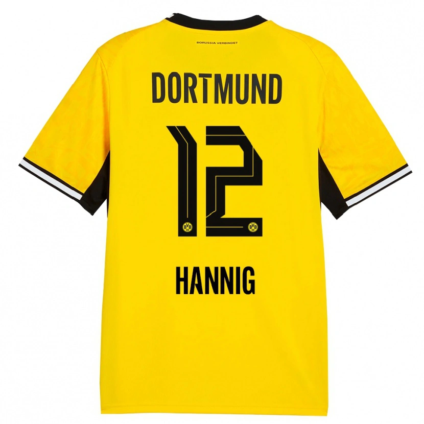 Danxen Homem Camisola Paul Hannig #12 Amarelo Preto Branco Principal 2026/27 Camisa Brasil