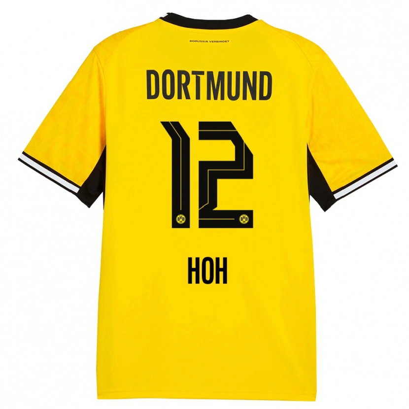 Danxen Homem Camisola Hendrik Hoh #12 Amarelo Preto Branco Principal 2026/27 Camisa Brasil
