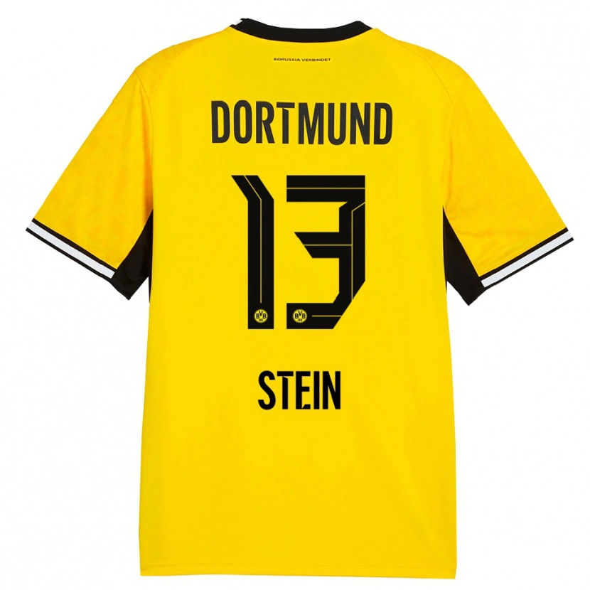 Danxen Homem Camisola Daniel Stein #13 Amarelo Preto Branco Principal 2026/27 Camisa Brasil