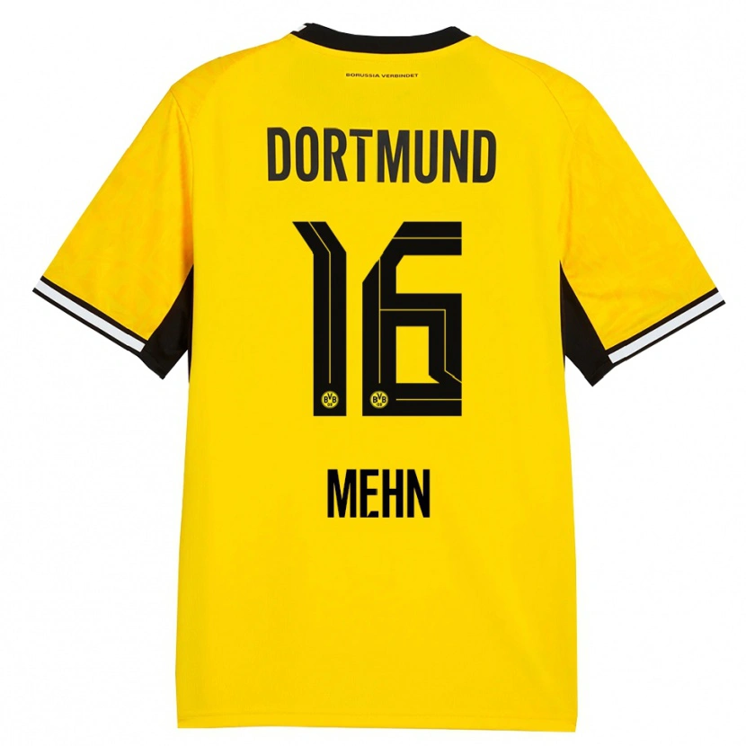 Danxen Homem Camisola Phil Josef Mehn #16 Amarelo Preto Branco Principal 2026/27 Camisa Brasil