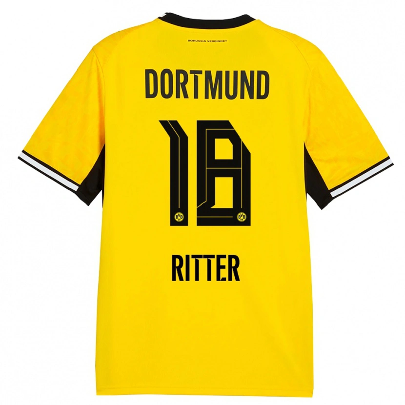 Danxen Homem Camisola Roméo Ritter #18 Amarelo Preto Branco Principal 2026/27 Camisa Brasil
