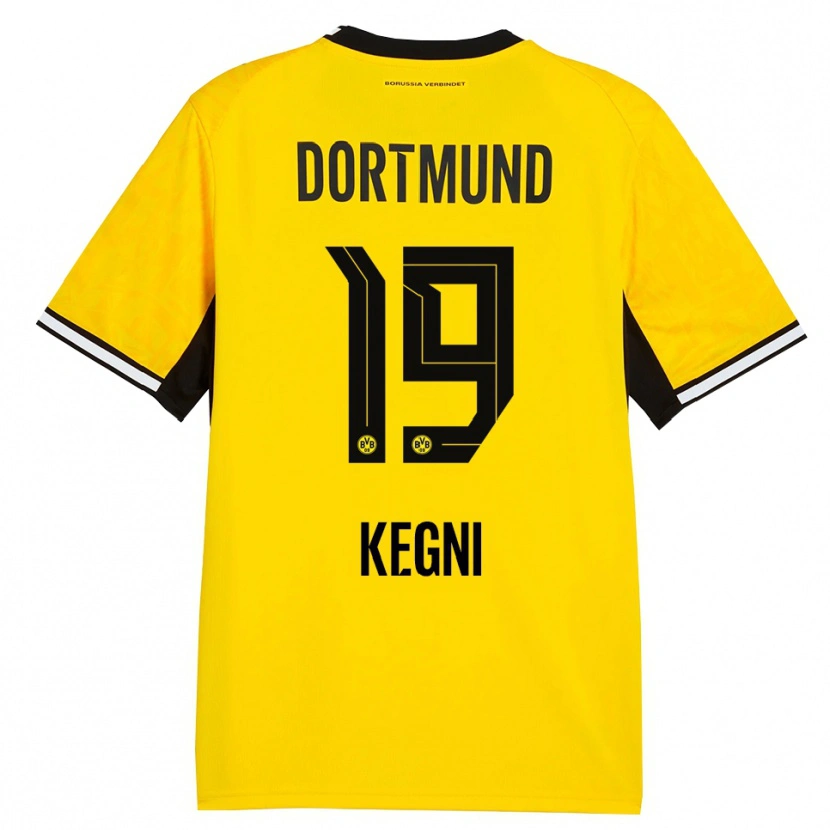 Danxen Homem Camisola Pharell Kegni #19 Amarelo Preto Branco Principal 2026/27 Camisa Brasil