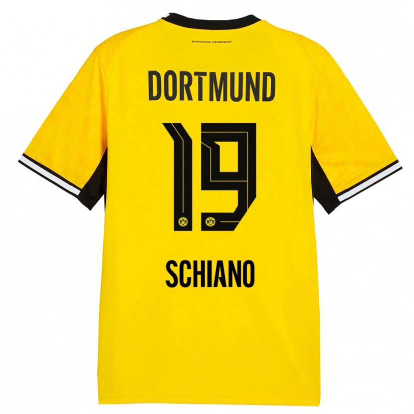 Danxen Homem Camisola Emilio Schiano #19 Amarelo Preto Branco Principal 2026/27 Camisa Brasil