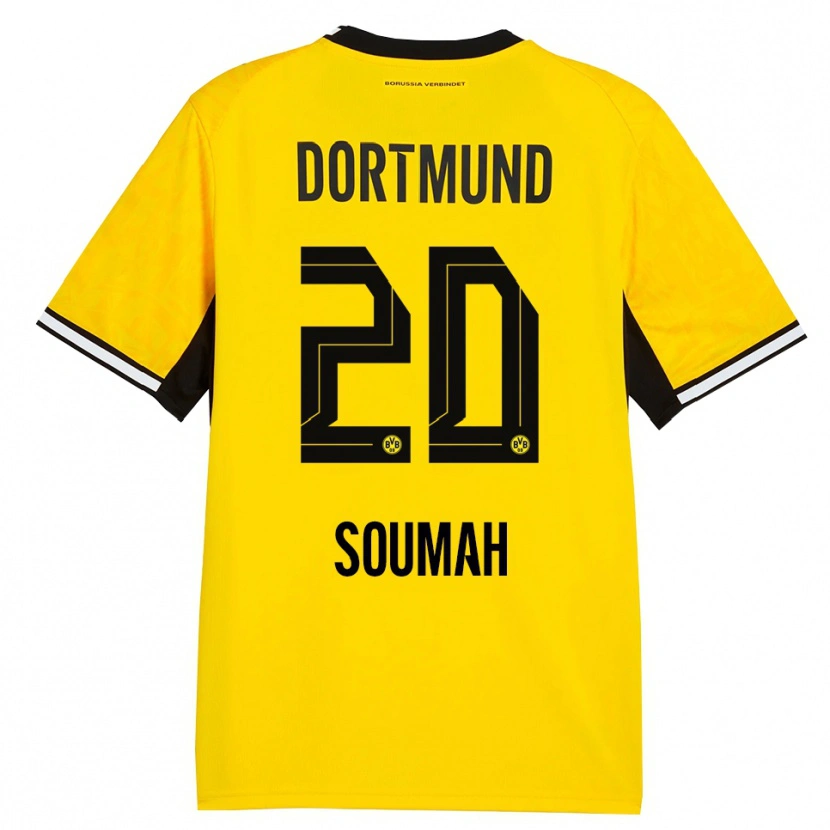 Danxen Homem Camisola Moussa Soumah #20 Amarelo Preto Branco Principal 2026/27 Camisa Brasil