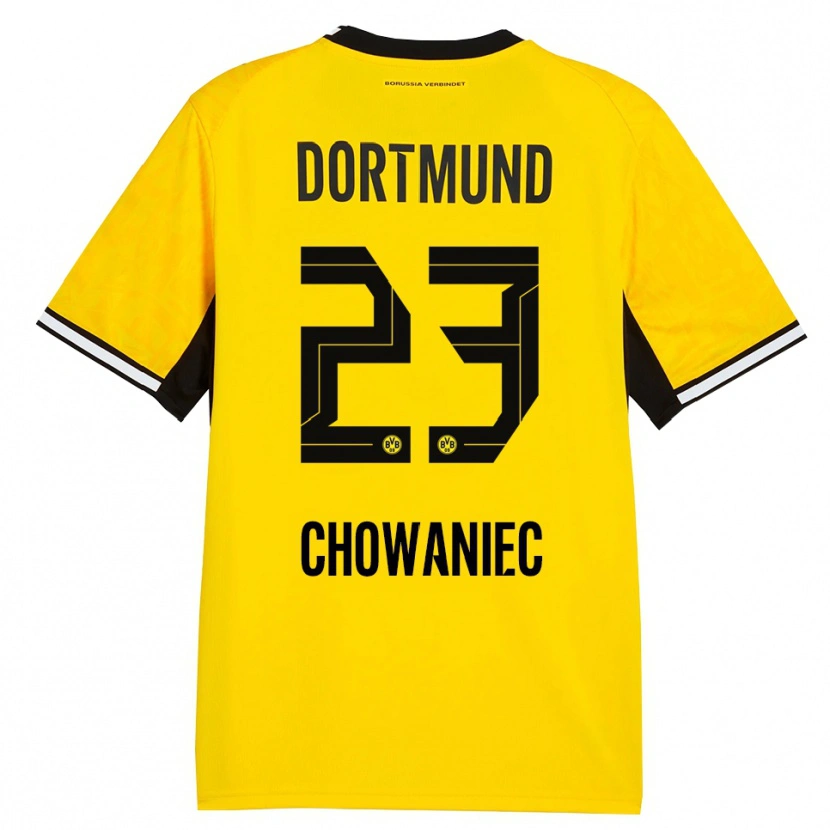 Danxen Homem Camisola Jonas Chowaniec #23 Amarelo Preto Branco Principal 2026/27 Camisa Brasil