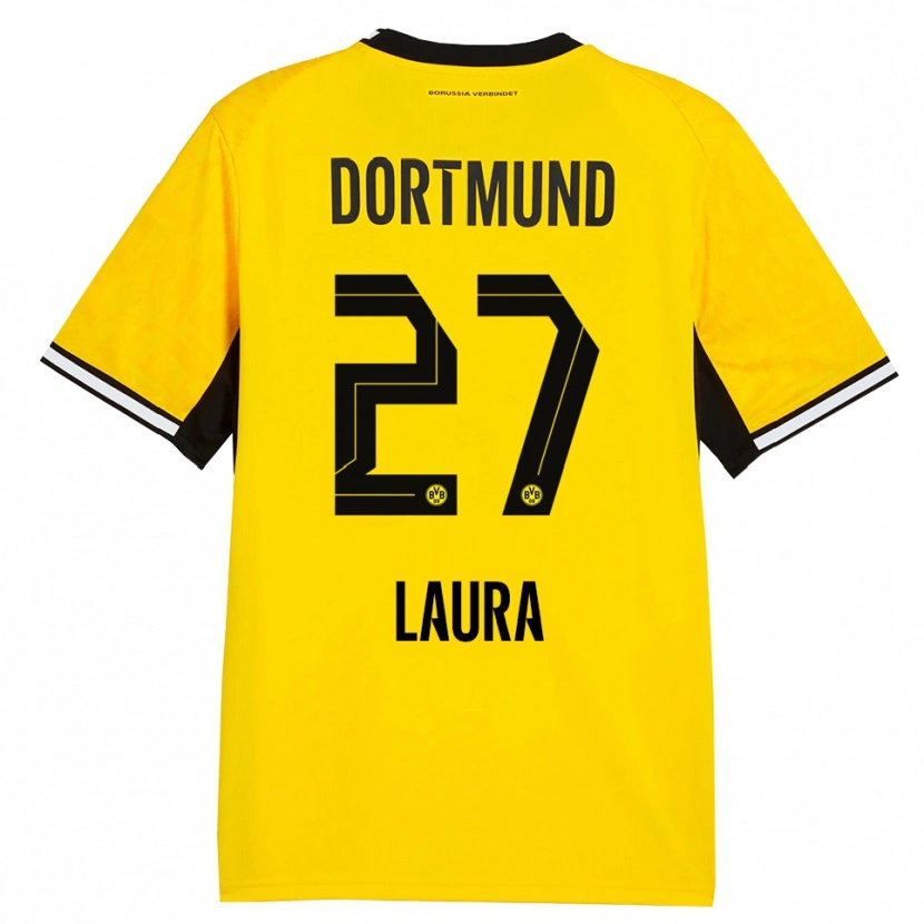 Danxen Homem Camisola Van Der Heijden Laura #27 Amarelo Preto Branco Principal 2026/27 Camisa Brasil