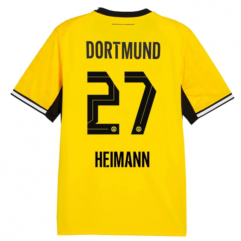 Danxen Homem Camisola Wesley Heimann #27 Amarelo Preto Branco Principal 2026/27 Camisa Brasil