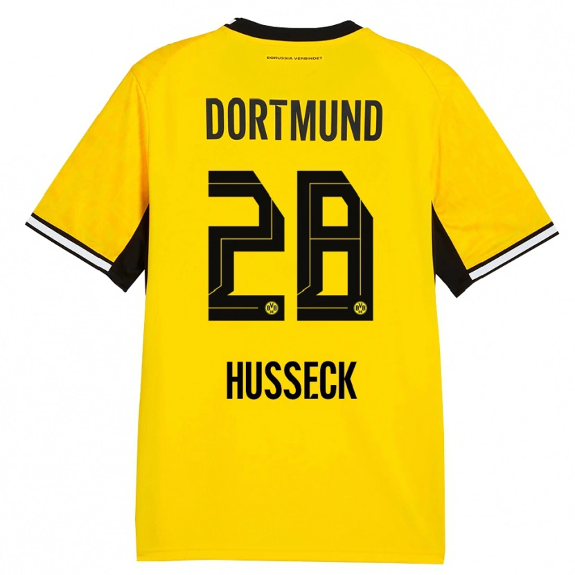 Danxen Homem Camisola Jonah Husseck #28 Amarelo Preto Branco Principal 2026/27 Camisa Brasil