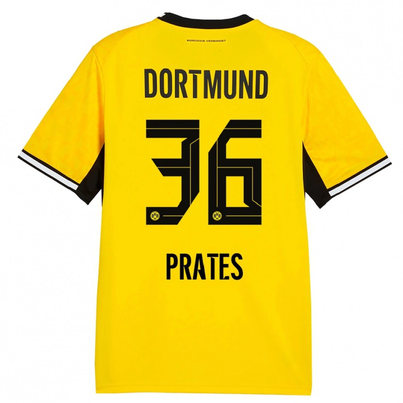 Danxen Homem Camisola Kauã Prates #36 Amarelo Preto Branco Principal 2026/27 Camisa Brasil